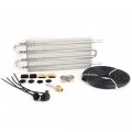 4 Row An6 Aluminum Engine Transmission Racing Oil Cooler For Universal Car Truck Trans Full With Mounting Kit Silver 