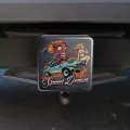 Speed Demon Flaming Hot Rod Tow Trailer Hitch Cover Plug Insert