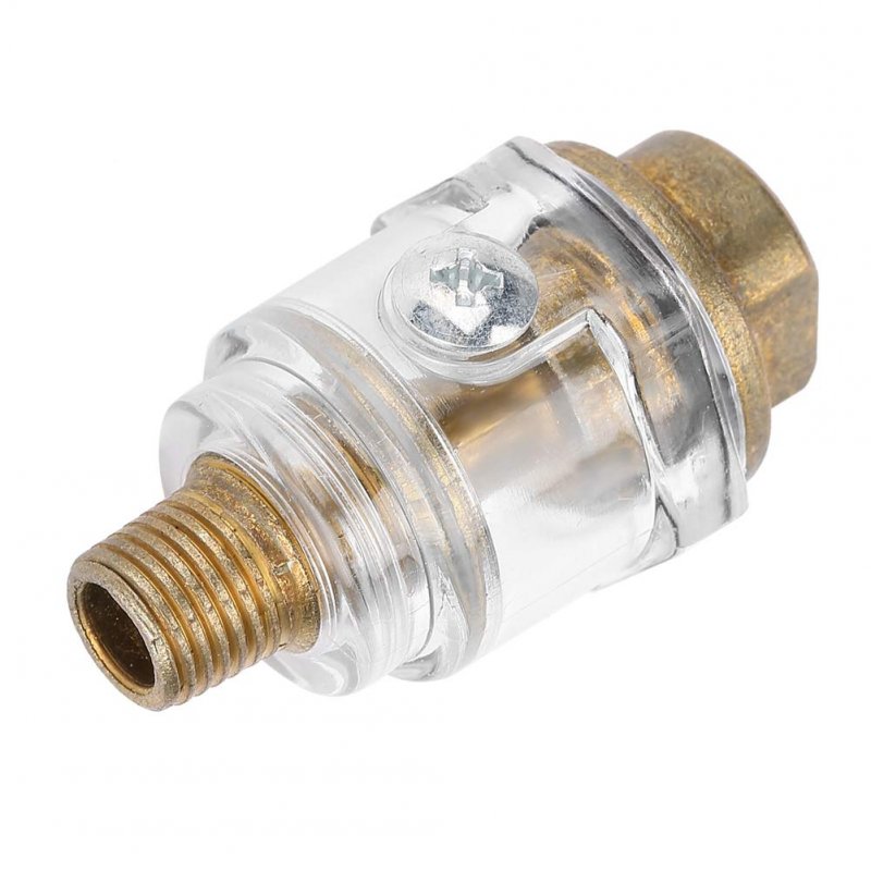 Oiler Lubricator 1 4 Bsp Mini In Line Air Tool Oil Compressor Pipe Automatic Lubrication