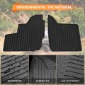 Sautvs Tpe Front Floor Mats For Kawasaki Mule Pro-mx Row Liners All Weather Protection Slush Eps 2019-2024 Accessories 2pcs