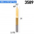 Huhao 60 Degree V Groove Bit 0 2mm Tip 10pcs Carbide 3d Cnc Router 1 8 Inch Shank Woodworking