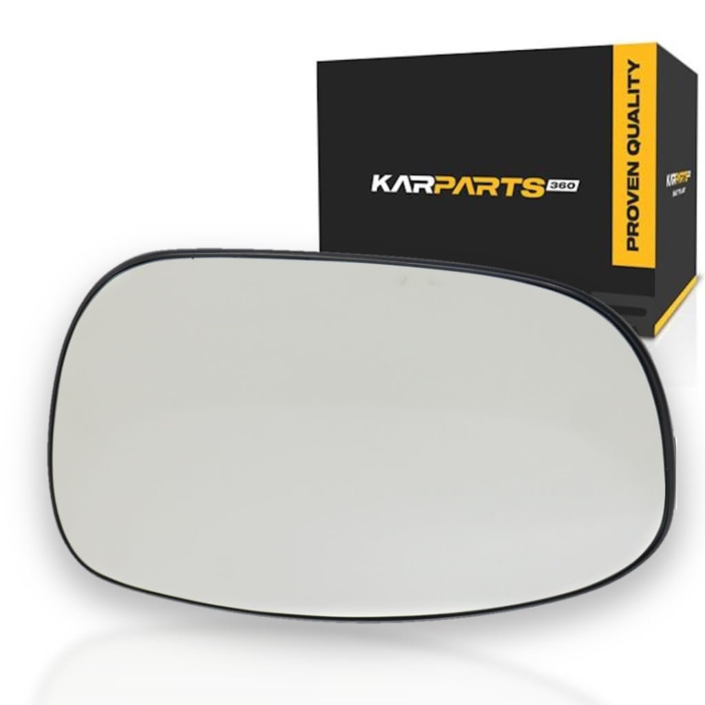 Heated Driver Side Mirror Glass For Chrysler 300 Dodge Charger And Magnum 2005 To 2010 Flat With Backing Plate Replaces