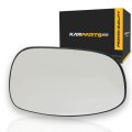 Heated Driver Side Mirror Glass For Chrysler 300 Dodge Charger And Magnum 2005 To 2010 Flat With Backing Plate Replaces