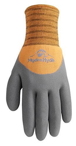 Large Mens HydraHyde Cold Weather Work Gloves Wells Lamont 575L Water-Resistant Latex Double Coating Wells Lamont Gloves 