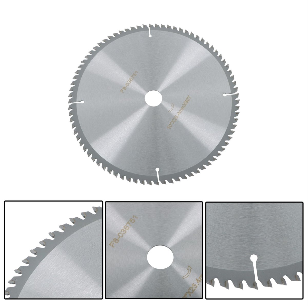 10 In 80 Tooth Circular Saw Blade 1 Arbor Alloy Woodworking For Wood And Plastic Cutting