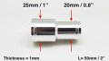 Autobahn88 Reducer Aluminum Alloy Vacuum Hose Joiner Od 0 8-0 1 20-25mm