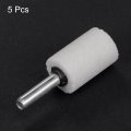 Uxcell Cylindrical Abrasive Mounted Stone Polishing Bits 1 4 Shank 0 79 Diameter White Corundum Grinding Wheel Rotary Tool For
