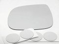 Left Driver Side Mirror Glass Lens For 07-10 Q7 And Vw Touareg Fit Over Option Heated Auto Dimming Mirrors Clear Rectangular 