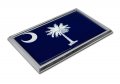 Elektroplate Premium South Carolina State Flag Palmetto All Metal Chrome Emblem For Cars Trucks And Auto Universal Fit At 3 82