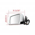 Astra Depot Left Right White Rearview Mirrors Turn Signal Floor Light Compatible For 2005-2011 Mercedes W164 Ml350 Ml300 Ml500