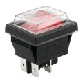 Baomain Waterproof Rocker Switch On-off Dpst Coffee Maker 125 250vac Rk1-01c Pack Of 2 Red