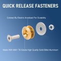 Jdmspeed Gold Universal Cnc Billet Bumper Trunk Quick Release Fastener Kit