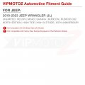 Vipmotoz For 2019-2023 Jeep Wrangler Jl Triple Led Strip Sequential Turn Signal Smoke Lens 3-function Amber Red White Rear