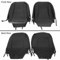 Kuafu Seat Covers Replacements Compatible With 2013-2018 Dodge Ram Crew Cab 1500 2500 3500 Artificial Leather Black