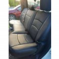 Kuafu Seat Covers Replacements Compatible With 2013-2018 Dodge Ram Crew Cab 1500 2500 3500 Artificial Leather Black