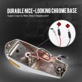Partsam 5pcs Replacement For Square Kenworth Cab Marker Lights 48 Led Amber Flat Line Light Assembly With Chrome Plastic