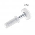 Uxcell 4pcs Bi-fold Closet Spring 7 8 Od Loaded Top Roller Guide Wheel For Folding Pocket Door Accordion Barn