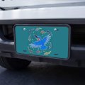 Graphics More Kingfisher Bird Swimming With Fish Novelty Metal Vanity Tag License Plate