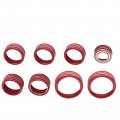8pcs Red Center Console Control Switch Knob Trim For Chevy Silverado 2014-2018 