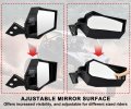 Sautvs Adjustable Rearview Side Mirrors For Yamaha Yxz 1000 Folding Clear Rear View 1000r Se Ss 2019-2024 Accessories 2pcs