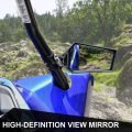 Sautvs Adjustable Rearview Side Mirrors For Yamaha Yxz 1000 Folding Clear Rear View 1000r Se Ss 2019-2024 Accessories 2pcs
