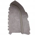 Secosautoparts Front Door Panel Armrest Cover Compatible With Honda Pilot 2009-2013 Leather Replacement Gray