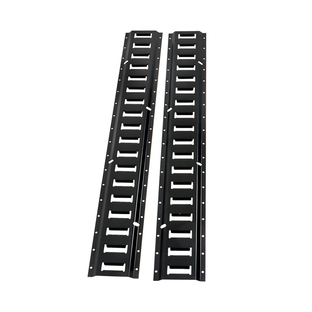 2 Pack Black E-track Tie Down Rail Kit 3inch Wall-mounted Tool Storage Rack Heavy Loads Up To 000 Lbs Replacement For Truck