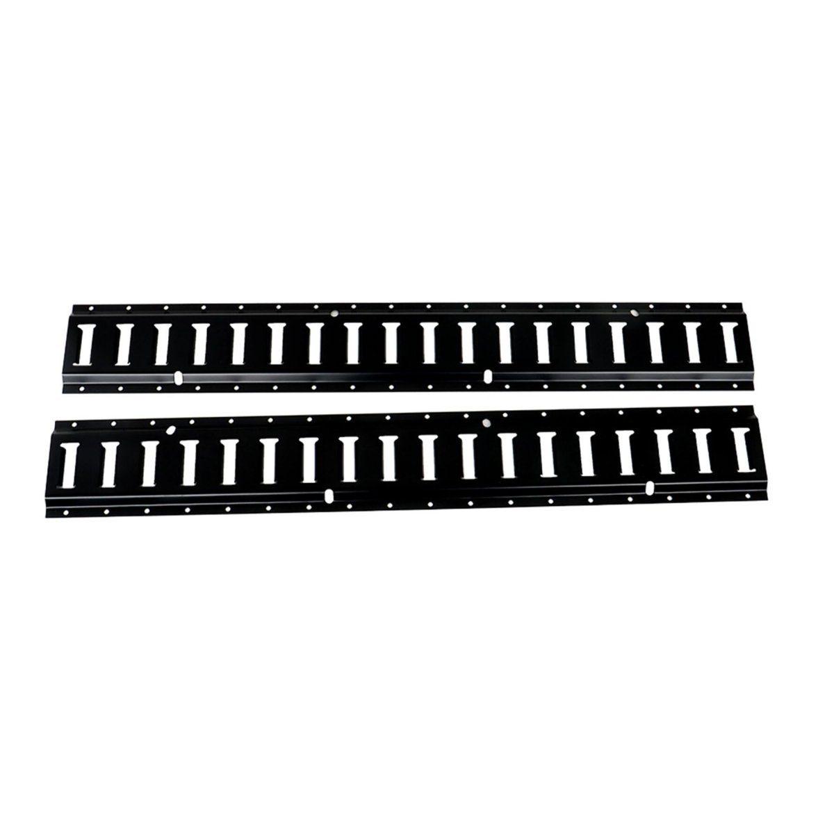 2 Pack Black E-track Tie Down Rail Kit 3inch Wall-mounted Tool Storage Rack Heavy Loads Up To 000 Lbs Replacement For Truck