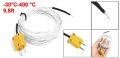 Uxcell A13042200ux0064 3 Meters 9 8ft K Type Thermocouple Sensor Probe -30 To 400c