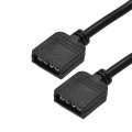Uxcell 4 Pin 10mm Rgb Led Strip Light Connector Extension Cable 1m Length Blackpcs With 8pcs Male 4 Plugs