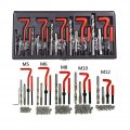 Savemore4u18 131pcs Stripped Thread Rethread Helicoil Repair Kit Metric M5 M6 M8 M10 M12 For Automotive Repairs