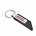 Ipick Image For Gmc Yukon Silver Metal Plate Carbon Fiber Texture Black Pu Leather Key Chain Keychain Official Licensed