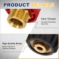 Pressure Washer Adapter M22 15mm Male To 14mm Female Quick Connect Fittings Brass Swivel With Sealant Tape For Power Washers