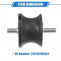 Vekauto 2 Pcs Automatic Transmission Mounting Compatible For Bmw 1 Series M 2011 Z4 2003-2016 Durable Rubber Black Engine