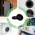 Flyshop Black 50 Mm 2 Round Rubber Plug 42 1-5 8 Id 20-pack Double-sided Synthetic Grommets Firewall Hole Wire Protection