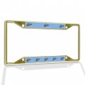 Fastasticdeals Metal Insert License Plate Frame F-1d Tomcat Weatherproof Car Accessories Gold 4 Holes Solid 
