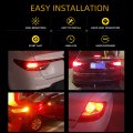 Everbright 1156 Ba15s Car Turn Signal Bulb 1003 7506 1141 18smd 1206 Led For Tail Light Rv Camper Boat Trunk Reverse Lights Red