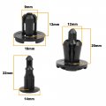 A14051900ux1301 Black Clips Rivets Fastener 30 Pack