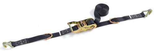 16 Ft Ratchet Tie Down Strap 1 In Black Triangle Ring 700 Lb Wll 2100 Breaking Strength Nt10