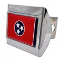 Elektroplate Tennessee Chrome State Flag All Metal Hitch Cover For Trucks And Suvs Fits Standard 2 Trailer Receivers Premium