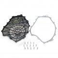 Httmt- Black Right Engine Clutch Cover W Gasket Compatible With 2004-2007 Cbr 1000rr 2008-2015 Cb P N Mt313-011b-bk