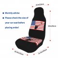 Trap Skeet Shooting American Flag Car Front Seat Covers Set Of 2 Washable Breathable Vehicle Cushion Protector For Sedan Truck