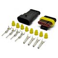 Muyi 10 Kit 4 Pin Way Waterproof Electrical Connector 1 5mm Series Terminals Heat Shrink