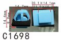 Autobahn88 Front Bumper Push-type Clip Compatible With Hyundai Oem 877561f000 877563r000 Pack Of 20