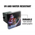 Christmas Holiday Santa Rooftop Magic Tow Trailer Hitch Cover Plug Insert