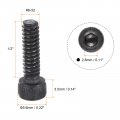 Uxcell 6-32x1 2 Hex Socket Head Cap Screw Bolts 12 9 Grade Alloy Steel 25pcs