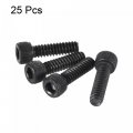 Uxcell 6-32x1 2 Hex Socket Head Cap Screw Bolts 12 9 Grade Alloy Steel 25pcs