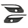 Fog Light Bezel Pair For Mazda 3 2017 2018 Front Driver And Passenger Side Textured Polypropylene Plastic Replacement Ma1038135 