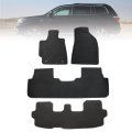 Velour Floor Mats For Toyota Highlander 2009 2013 Custom Fit Front And Rear 2nd Row Black Carpet Liners Anti Slip All Season 
