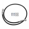 X Autohaux Brake Hose Motorcycle Hydraulic Line Oil Pipe Fitting For Atv Motocross Racing Bike 80cm Black 1 Set